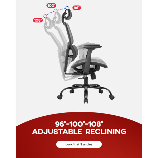 Inbox Zero Ergonomic Mesh Task Chair with Headrest & Reviews Wayfair